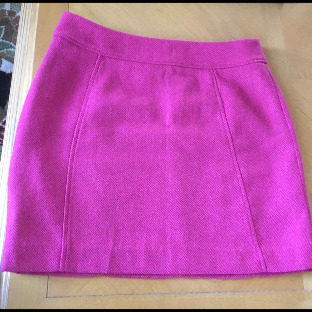 H&M sz 6 Pink Herringbone Skirt